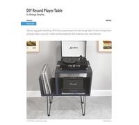 DIY Record Player Table: Step-by-Step Plans to Build a Mid-Century Vinyl Record Stand with Storage