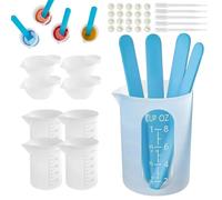 DIY Resin Mixing Kit - Silicone Measuring Cups Tool Set for Crafts Making | Mold Making Stir Sticks for Artists Beginners Professionals Hobbyists Women Men Craft Projects Home