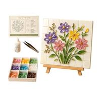 DIY Sea Glass Painting Art Kit - Flower Bird Sunlight Catcher Decor