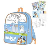 Diy Set Mochila Bluey Medidas 30.0x38.0x14.0 cm para Niñ@s con Asas Ajustables y Ergonómica | Mochila Infantil Comodidad y Ajuste con Espacio, Material Resistente y Fácil de Limpiar