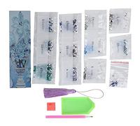 DIY Shiny Diamond Embroidered Bookmarks with Tassel for Crafts Decor Applicable Scene (AA390)
