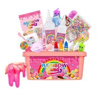 DIY Slim-e Kit - ABS 26x20x12cm | Rainbow Candy Making Set, Creative Craft Toys Kit, Colorful Activity Pack | For Kids Party Birthday Prizes Boys and Girls Entertainment Use