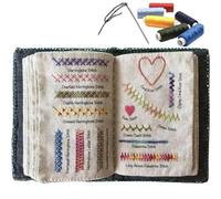 DIY Stitch Book, Stitch Book Embroidery, Stitch By Stitch Book, Embroidery Books of Stitches Creative Mini Sewing Book Embroidery Stitches Book for Beginners and Embroidery Enthusiast (B-108 Stitches)