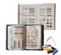 DIY Stitch Book, Stitch Book Embroidery, Stitch By Stitch Book, Embroidery Books of Stitches Creative Mini Sewing Book Embroidery Stitches Book for Beginners and Embroidery Enthusiast (Mix*2)
