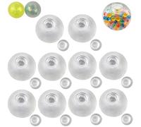 DIY Stress Ball Making Kit - 10 Pack Empty Refillable Pressure Balls, Create Your Own Squeeze Balls for Party Favors, Crafts, Or Gifts - Reusable Stress Relief Craft Set
