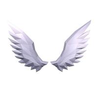 DIY The Wings of Wall Angel Papercraft kit, Abstract Low Poly Animal DIY kits, Home decor, kids crafts kits, Gift, origami 3D, Paper sculpture, 3D Puzzle, Papercraft set for adults