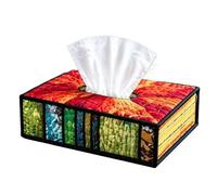 DIY Tissue Box Kit - Book Style Napkin Holder Craft Set, DIY Patchworkk Facial Tissue Organizer Kit, Handmade Book Style Napkin Dispenser for Home Decor, Bathroom, Bedroom & Beginner Craft Projects