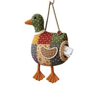DIY Tissue Holder - Handmade Quilted Duck Tissue Box Cover, Funny Patchworkk Toilet Paper Organizer with Retro Farmhouse Style for Home Bathroom Bedroom Car Decor Gift for Women Mothers Grandmas