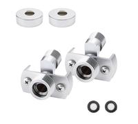 DIYCUT 2 Piezas Adaptador Grifo Ducha, Adaptador de Cabezal de Ducha, Adaptadors para Grifo Ducha Largo Ajustable, Junta Estanca Antigoteo, para Reparación Fugas Grifo, Cocina, Baño