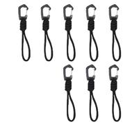 DIYCUT 8 Piezas Paracord Trenzado a Mano Mosqueton, Llavero en Cuerda Militar, Mosquetones Pequeños Antióxido, para Senderismo, Alpinismo, Camping y Actividades Exteriores