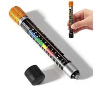 DIYCUT Medidor Espesor Pintura, Detector De Daños, Bolígrafo Probador de Espesor de Pintura, con Punta Magnética y Escala de Micras, para Coches, Talleres de Chapa y Pintura