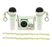 DIYEAH 1 Juego de Altavoces de Karaoke: minimáquina de Karaoke con micrófono - Sistema de Altavoces inalámbricos KTV con cordón para Cantar, Entretenimiento en casa y Eventos al Aire Libre