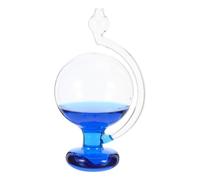 DIYEAH 1 Juego de Globo Barómetro de Cristal: Botella de Predicción de Tormentas de Cristal Pequeña - Estación de Pronóstico del Tiempo de 6.5 x 3.5 pulgadas Adorno de Escritorio para Hogar,