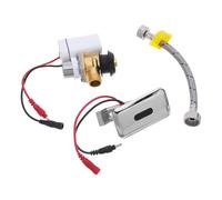 DIYEAH 1 juego de inodoro con descarga automática sin contacto - Accesorio para urinario automático con válvula de descarga electrónica accionada por sensor, repuestos de válvula solenoide para