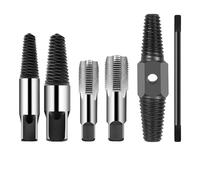 DIYEAH 1 juego de machos de roscar para tuberías, extractor de tornillos, herramientas para reparar roscas rotas en tuberías de agua, macho de roscar para reparaciones de fontanería de 1/2" y