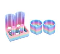 DIYEAH 1 juego de soporte para lienzo de almacenamiento de pergaminos, soporte de fijación para pintura de diamantes para proyectos artísticos y de diseño - Aro de fijación de plástico para