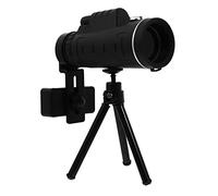 DIYEAH 1 Juego Telescopio terrestre Compacto para Alto telescopio de teléfono Celular telescopio móvil de detección con el Adaptador del teléfono AbS Black