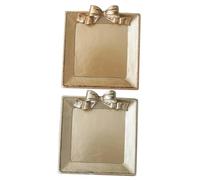 DIYEAH 1 Juego Trays Retro Nordic para Fotografía Dorado y Plateado Accesorios de Decoración y Props para Fotos