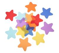 DIYEAH 1 Juego Unidades Marcadores De Suelo Para Estudiantes Pegatinas De Alfombra Coloridas Forma De Estrella Puntos De Agilidad Para Aulas Infantiles Material 50 Piezas