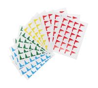 DIYEAH 1 Paquete Etiquetas Adhesivas Forma de Bandera para Páginas Stickers Coloridos para Notas y Organización para Cuadernos y Actividades de Aprendizaje Infantil