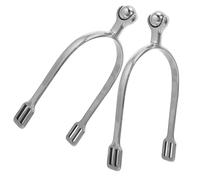 DIYEAH 1 Par de Espuelas de Montar de Acero Inoxidable para Hombre, Espuelas Ecuestres Reutilizables con Bola Rodante Suave para Protección del Caballo, Equipo Profesional para Uso