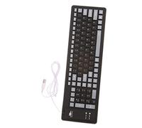 DIYEAH 1 Pieza Teclado Plegable de Silicona de Teclas Teclado USB Portátil y Resistente al Polvo Protección para Computadoras y Portátiles Negro