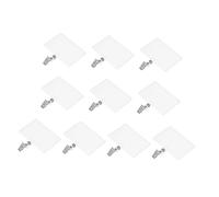 DIYEAH 10 Fundas Transparentes Impermeables para Tarjetas de Identificación con Clips Soporte para Credenciales y Nombre Diseño Práctico y Compacto para Oficina