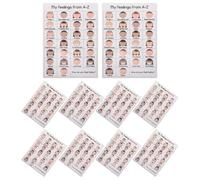 DIYEAH 10 láminas de emociones para niños: Lámina de emociones tamaño A4 para decorar el aula - Póster de gestión emocional - Póster sobre la importancia de las para terapeutas, escuelas, padres