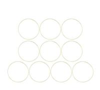 DIYEAH 10 Piezas Anillos de Metal Atrapasueños Aros de Metal DIY Dorado Redondos 10cm de Diámetro para Creaciones Borlas y Colgadores de Plantas