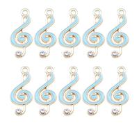 DIYEAH 10 Piezas Colgantes de Notas Musicales de Aleación para Manualidades Amuletos de Símbolos Musicales para Joyería Diy Accesorios para Pulseras y