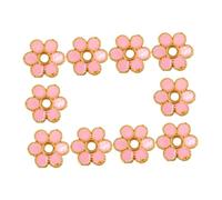 DIYEAH 10 Piezas De Aleación De Goteo De Aceite De Flores Cuentas Para Sujetar Joyas Accesorios Kits De Cuentas Dijes Suministros Para Hacer Joyas Cordón De Alambre Tapas De