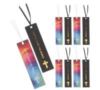 DIYEAH 10 Piezas Marcadores para Biblia Cristiana de Papel, Resistentes Iconos Espirituales, Ideales para Sesiones Devocionales y Confirmaciones