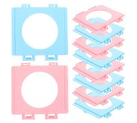 DIYEAH 10 Piezas Placa de Conexión de Tuberías para Hámster, Tubo Externo para Hámster, Conexión Segura, Plástico, para Jaula de Mascotas y Tubo de Juego