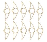 DIYEAH 10 sujetapáginas de metal para el pulgar - Anillo para marcar páginas - Accesorio de lectura de libros para una sola mano - Ideal para material escolar - Se adapta a dedos de 2 cm de