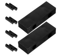 DIYEAH 10 Unidades Limitador de Ventana para Puertas Correderas de Nylon Negro Instalación Fácil y Amortiguación de Impactos para Seguridad y Protección Hogar