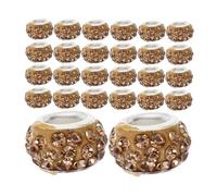 DIYEAH 100 Piezas Accesorios de cuentas para pulsera bolas decorativas perlas de lágrima luz colgante colgante juguete cuentas espaciadoras de bricolaje cuentas de pulsera para bricolaje