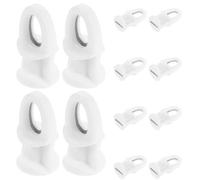 DIYEAH 100 piezas de rodillos deslizantes para rieles de cortina, barras transversales, deslizadores de riel, ganchos para ventanas, puertas, accesorios para cortinas de ducha