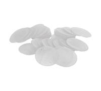 DIYEAH 100 Piezas Dijes de Concha Plana y Redonda Doble Agujero para Joyería y Manualidades, Material Ligero de Concha Natural Adecuado para Bisutería y Decoración Bohemia