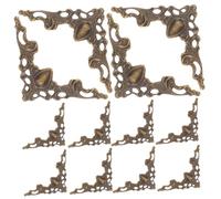 DIYEAH 100 Piezas Metal Vintage Photo Corners Protector Carved Antique Book Scrapbooking Edge Guards For Albums Notebooks Folders Decorative Angle Covers