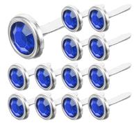 DIYEAH 100 Piezas Sujetadores Metálicos Redondos para Manualidades DIY Infantiles, Clavitos Mini de Hierro Azul para Cultivar Habilidad Práctica y Creatividad
