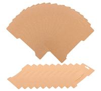 DIYEAH 100 piezas Tarjetas de Exhibición de Joyería para Clips de Cabello de Cartón Resistente Diseño con Trincheras para Organizar Pinzas y Broches de Cabello Tarjetas para Accesorios