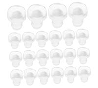 DIYEAH 100 Piezas Unidades Protectores Anticolisión Suaves para Muebles Tapones Transparentes Embutidos para Puertas de Gabinete y Encimeras de Vidrio Almohadillas Antideslizantes