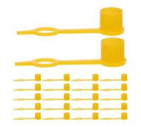 DIYEAH 100 tapas protectoras para racores de aceite, cubiertas antipolvo de | Tapones para boquillas de grasa con asas incorporadas para automóviles, motocicletas, camiones y equipos mecánicos.