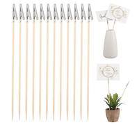 DIYEAH 100 Unidades Abrazaderas de Bambú para Modelismo DIY, Herramientas | Aleación y Bambú, Cabeza de Cocodrilo para Montar, para Aerografía y Piezas Pequeñas