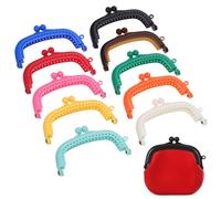 DIYEAH 10Piezas Asas de Plástico Curvas para Monederos Cierre Seguro para Fabricación de Bolsos Manija Reemplazo Proyectos DIY