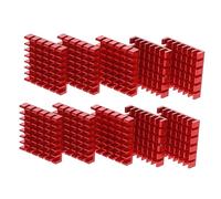 DIYEAH 10piezas Bloque Térmico De Disipador De Calor Rojo para Disipador De Calor De Aluminio De CPU IC para Componentes Electrónicos