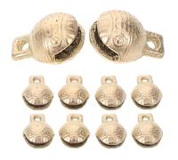 DIYEAH 10piezas Campanas Miniatura De Ganado Unids Para Fuerte y Crujiente Anti-pérdida Para