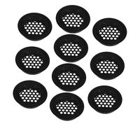 DIYEAH 10piezas De Malla Transpirable Para Orificio De Emisión De Calor De Ventilación De Acero Inoxidable Rejillas De Ventilación Planas Respiraderos De Sofito Para Armario
