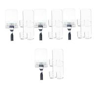 DIYEAH 12 Piezas Estantes Transparentes Adhesivos de Pared para Baño de Organizadores Compactos para Teléfonos Afeitadoras y Toallas Diseño y Resistente para Ahorrar