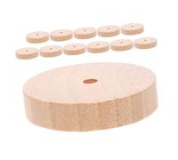 DIYEAH 12 Piezas Ruedas de Madera Mini para Modelos Diy Accesorios para Juguetes Barcos y Camiones Ruedas sin Acabado para Proyectos de Construcción Educativos y Creativos